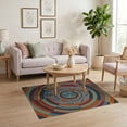 thumbnail image 3 of ODIKA 4'x6' Washable Area Rug Non-Slip, Chair-Friendly, Flatwoven Educational Motifs Cartoon Galaxy Constellation Rocket Plane Border Playful for Home Office, Under Desk, 3 of 7