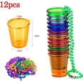 thumbnail image 2 of CHAO Vaso de chupito para novia, vasos de plástico con cuentas de la tribu de la novia, vasos colgantes Jga para despedida de soltera, Color naranja, 2 uds., 2 of 5