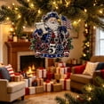 thumbnail image 5 of Patriotic 250th Anniversary Christmas Ornaments,250 Anniversary USA Merchandise,Metal Hanging Christmas Decorations,Stocking Stuffers,Commemorative Gifts for Mom Dad Friends Coworker(A), 5 of 6