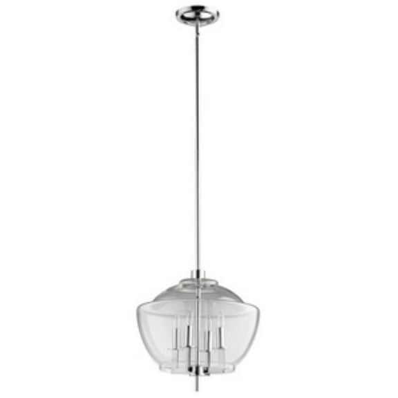 Langley Wood Four Light Small Pendant Bailey Street Home 182-Bel-1090331
