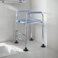 thumbnail image 6 of Yibooy Raised Toilet Seat Elevated Toilet Seat Stainless Steel for Handicapped Disabled, 6 of 10