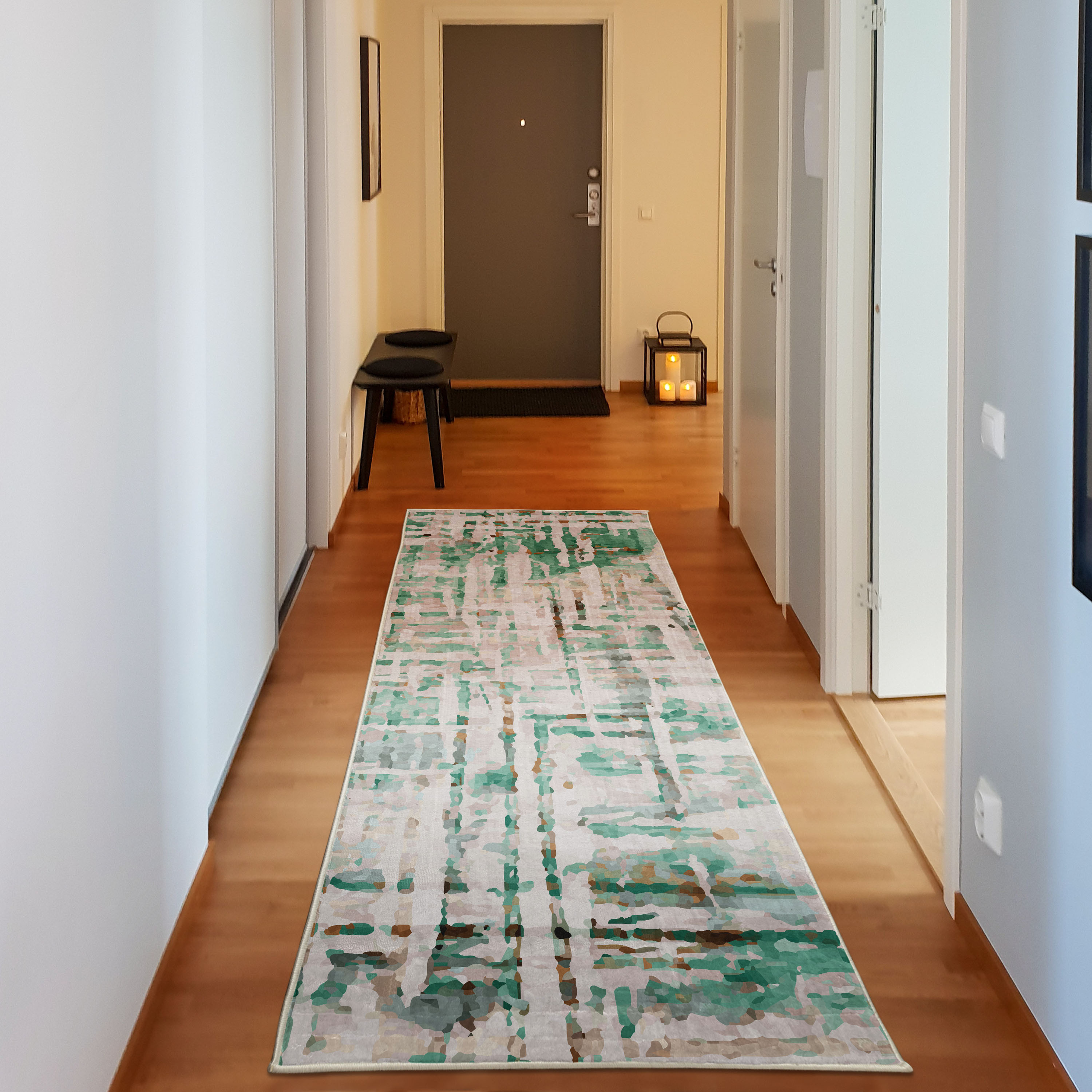 Manifold Design Rug Grunge Decorative Rug, Abstract Paint Manifold Complicated Mixed and ...