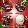 thumbnail image 4 of Blue Ornaments Merry Christmas Banner Star Pattern Christmas Backdrop Snowflake Design Red Background Holiday Background for Christmas Party New Year Celebration Indoor Decoration, 4 of 9