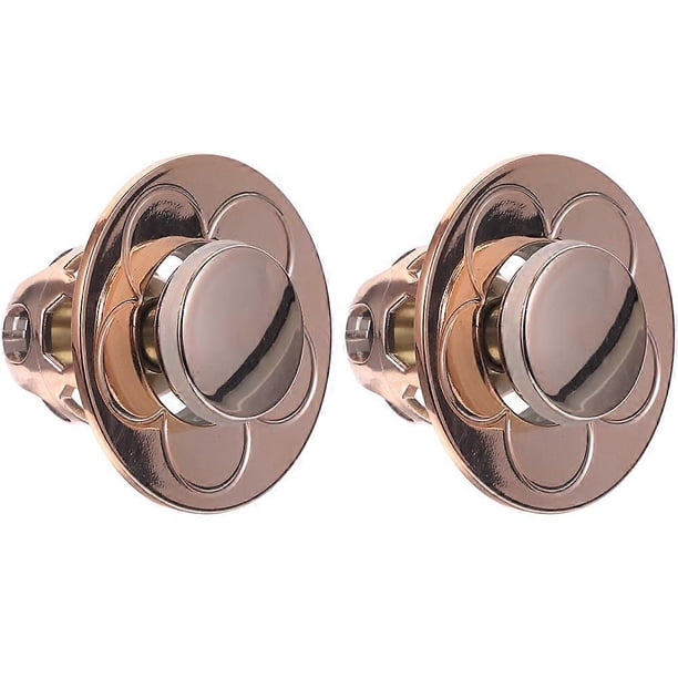 Bathroom Sink Drainer 2Pack Drain Plug Stopper Square Rose Gold Copper for Preventing Odor