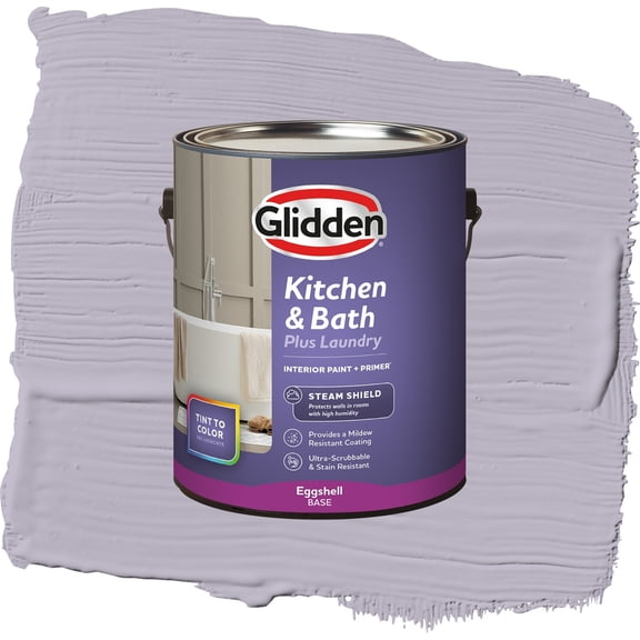 Glidden Glidden Kitchen Bath and Laundry Cloudberry / Purple, Eggshell Interior Paint with Primer, 1 Gallon