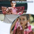 thumbnail image 6 of Garronmavis Pink Leopard Love Heart Car Seat Towel Cover Stain Resistant Easy Installation Multi-Functional Front Car Seat Protector with Storage Bag for Most Cars SUV Trucks Sedan Van, 6 of 9