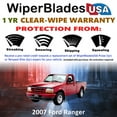 thumbnail image 2 of 2007 Ford Ranger Beam Wiper Blades Wipers w/1yr Warranty (Set of 2), 2 of 5