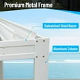 thumbnail image 2 of Domi Outdoor Living 10x13FT Louvered Pergola with Adjustable Steel Roof, Durable Metal Frame, Efficient Drainage System for Backyard, Garden and Lawn, White, 2 of 9