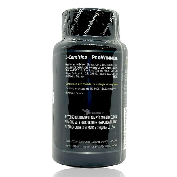 L-Carnitina 600 Mg 60 Cápsulas Prowinner. Prowinner PW-1311