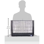 Prevue Pet Products Divided Flight Cage - Black