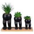thumbnail image 1 of Artificial Succulent Plant, Potted prosthetic Plant Ceramic Pot Cute Human Shaped  for Coffee Table, 1 of 7