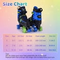 thumbnail image 3 of Gymax Patins à Roulettes pour Enfants pour Ados 4 Tailles Patins Quads Ajustables avec Roues Lumineuses Bleu, 3 of 10