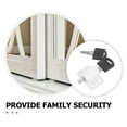 thumbnail image 2 of KAKOWELY window lock stopper Sliding Window Lock With Key Security Window Locks For Horizontal Sliding Windows Child Proof Sliding Door Lock Adjustable Window Stopper, 2 of 4