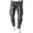 Z54 Dark Gray, variant on Mifsaly Tapered Cargo Pants for Men with Zipper Pockets Drawstring Wide Leg Casual Trousers Summer Outdoor Baggy Hiking Pant M