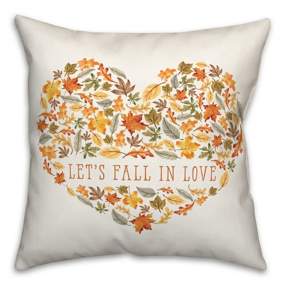 Creative Products Let's Fall in Love 18 x 18 Indoor / Outdoor Pillow