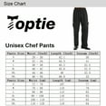 thumbnail image 6 of Toptie Men's Black Stripe Baggy Work Chef Pant Elastic Waist, 6 of 6