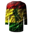 thumbnail image 4 of YanHoo T-Shirts à Manches 3/4 pour Femmes T-Shirts Graphiques à Manches 3/4 Haut à Col Ras du Cou à Manches 3/4 Coupe Ample Chandail Femme Hauts Habillés à Porter pour une Fête Hauts et Chemisiers pour Dames Liquidation Soldes Manches 3/4, 4 of 5