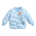 thumbnail image 2 of DPTALR Veste Matelassée Col Baseball Ours Garçons Filles Hiver, 2 of 4