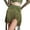 Green, variant on Womens Skirts Irregular Fringe Latin Dance Mini Skater Skirts Elastic Stage Practice Festival Skirts