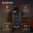 thumbnail image 3 of CCIYU X 1 Flip Key Fob with Key Blade 4 buttons Replacement for 02 03 04 05 06 07 08 09 10 for Volkswagen for Golf for Jetta for Passat for Beetle Series with FCC HLO1J0959753AM, 3 of 7