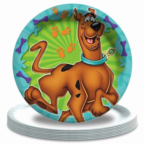 Scooby doo Paper Plates Birthday Decorations Party Supplies Tableware Disposable Dinnerware
