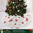 thumbnail image 6 of FMSHPON Valentine's Day Mother's Day Red Heart Love Xmas Christmas Tree Skirt Stand Mat for Holiday Party Decoration Indoor Outdoor 48 inches, 6 of 6