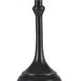 thumbnail image 3 of Elongated Bellied Shape Metal Accent Lamp with Drum Shade, Black- Saltoro Sherpi, 3 of 5