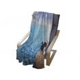 thumbnail image 4 of Summer Soft Flannel Fleece Throw Blanket, Wooden Deck on Charm Lake Holiday Europe Coast Tranquil Sea View, Cozy Plush for Indoor and Outdoor Use, 50" x 70", Violet Blue Turquoise, by Ambesonne, 4 of 6