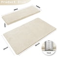 thumbnail image 2 of PURE ERA Bullnose Plush Carpet Stair Treads 9.5" x 30"x1.2" 14pcs With 1pcs Matching Landing Mat 2' X 3'(Beige), 2 of 11