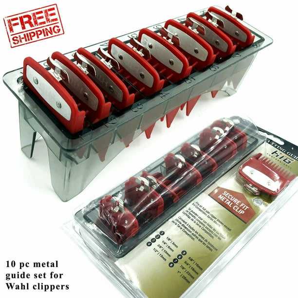 Wahl Premium Guide Hair Clipper 10 Premium Pack Color Coded Cutting
