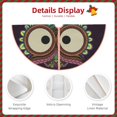 thumbnail image 3 of Fuzoiu Boho Owl Print Christmas Tree Skirt,Xmas Christmas Decorations,Xmas Tree Mat for Farmhouse Holiday New Years Home Party Decor Tree Rugs-30", 3 of 6