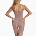 thumbnail image 4 of Wyobmus Women's Bodysuits Tummy Control Spaghetti Straps Shapewears Solid Color Seamless Open Crotch Body Suit Khaki, 4 of 4