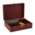 thumbnail image 3 of Caja de Almacenamiento de Joyería de Madera Vintage, Caja de Almacenamiento de Joyería de Madera Retro, Soporte para Caja de Joyería Antigua, Caja Organización, Caja de Cofre, 3 of 7