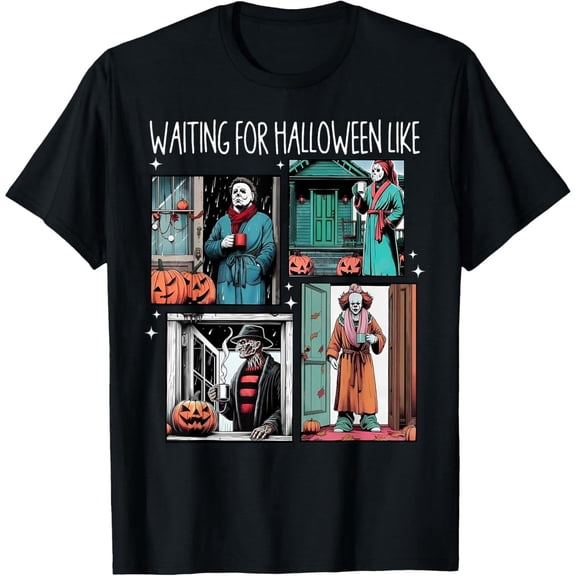Comfort Cotton Short Sleeve T- Shirt [100% Cotton] Spooky Halloween Vibes T-Shirt With Jack O Lantern Decor.