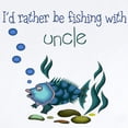 thumbnail image 2 of CafePress - Rather Be Fishing With Uncle Infant Bodysuit - Baby Light Bodysuit, Size Newborn - 24 Months, 2 of 4