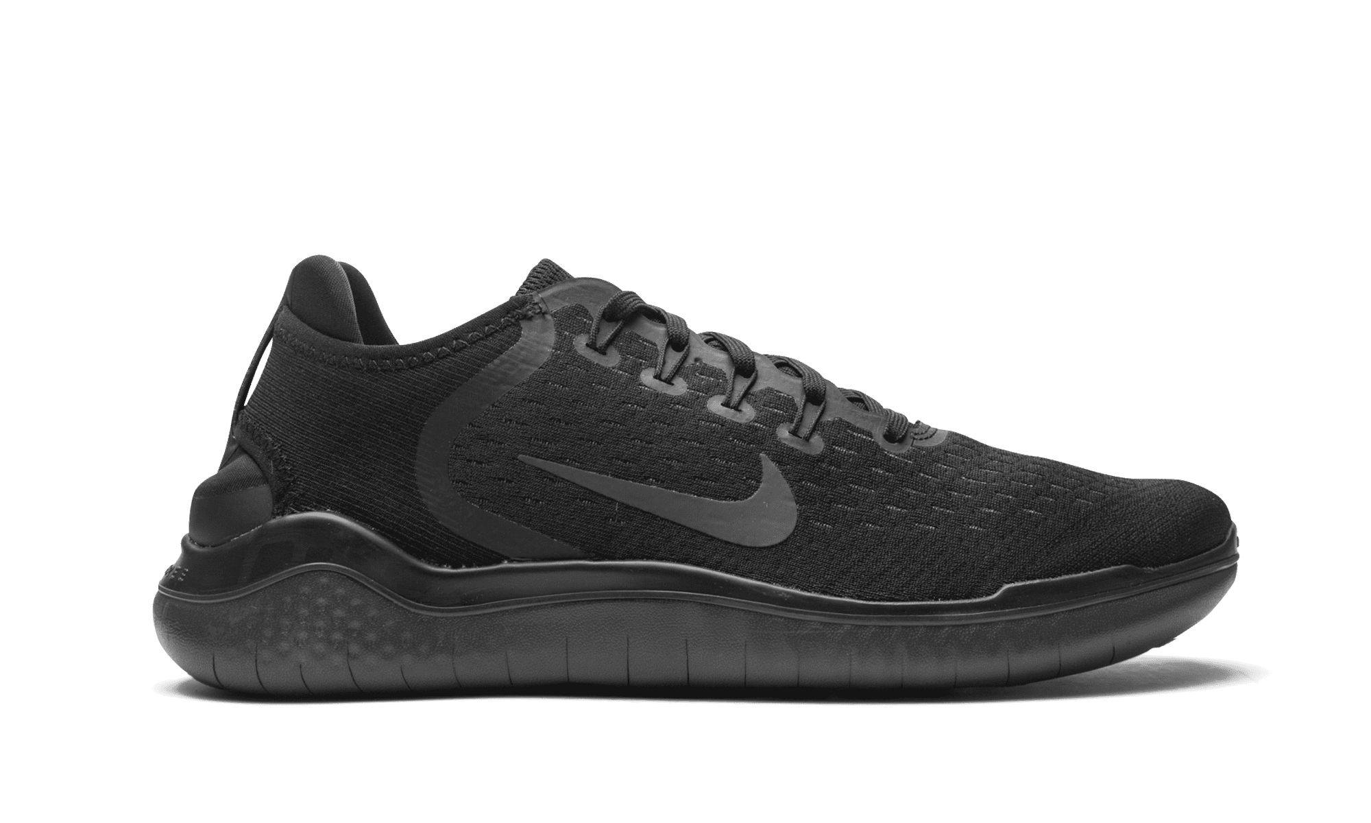 NIKE MENS Free RN 2018 "Triple Black" 942836 002 from Stadium Goods