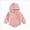 D104-Pink, variant on 6-12 Months Newborn Baby Boys And Girls Comfortable And Breathable Bodysuits Simple And Warm Hooded Bodysuits Grey