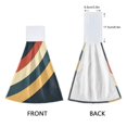 thumbnail image 3 of Yayeee Kitchen Hanging Hand Towels Set of 2 with Loop Bathroom Absorbent Tie Towel, Beige Stripes, 3 of 7