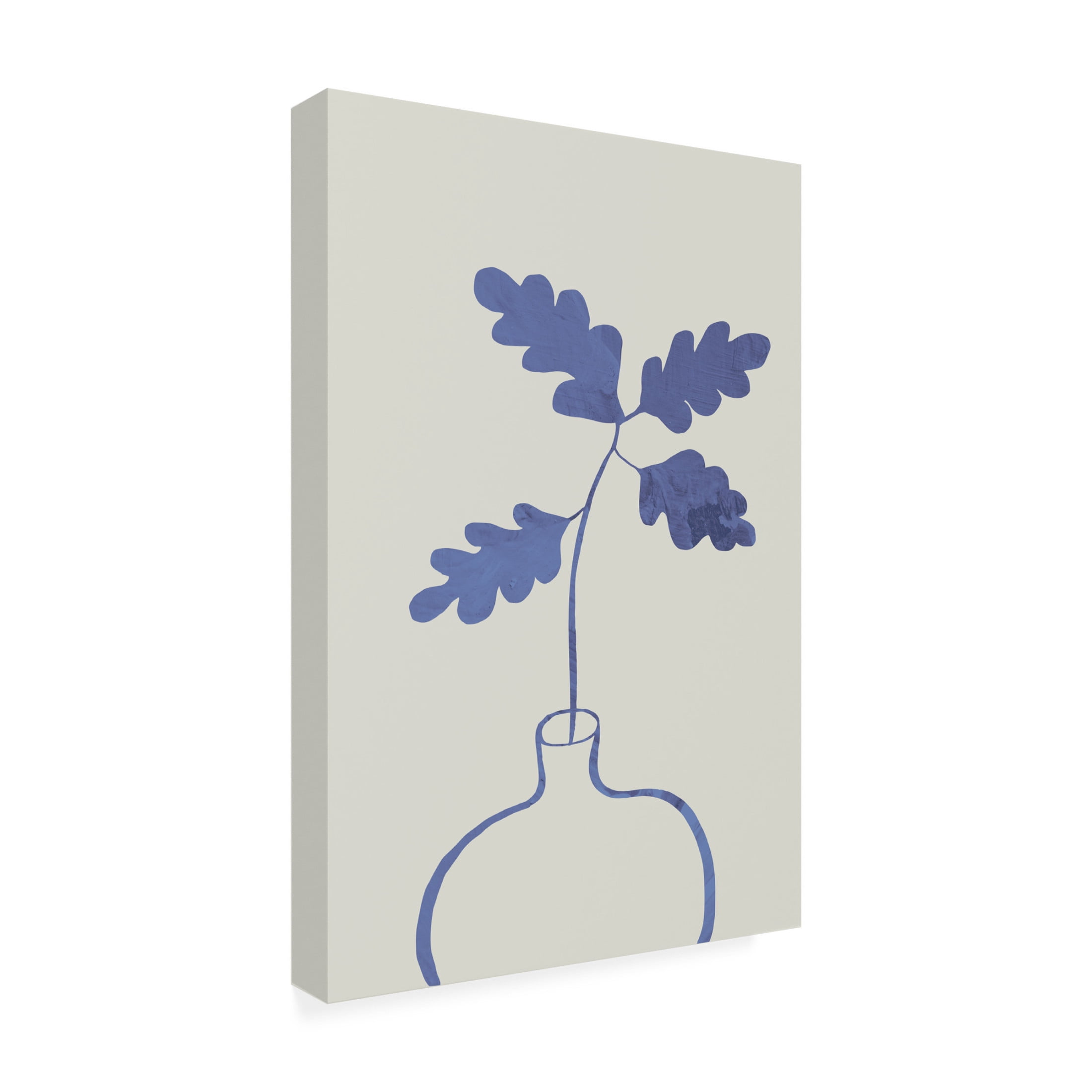 Trademark Fine Art Pictufy Studio Blue Oak Plant Canvas Wall Art