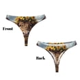 thumbnail image 3 of Balery Cute Cow Sunflower Crown A Tangas de Algodón para Mujer con Estampado – Ropa Interior Sexy, Transpirable, G-string-X-Large, 3 of 6