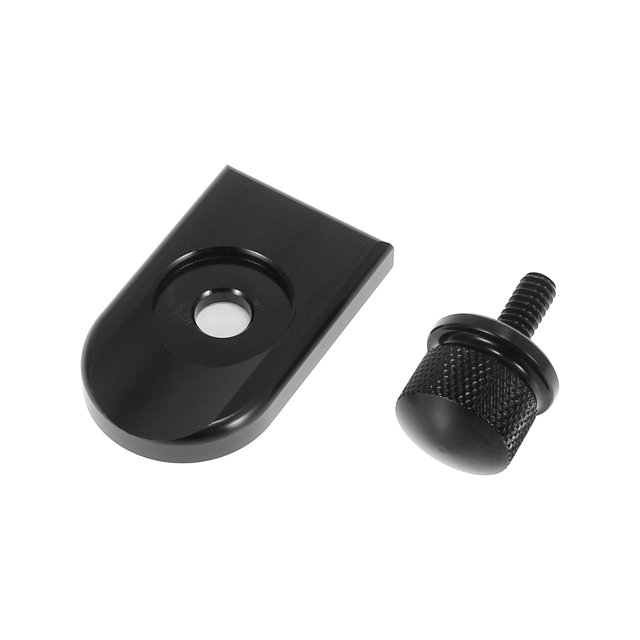 Negro Asiento Perno Lengüeta Tornillo Rápido Montaje Perilla Funda Kit