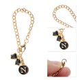 thumbnail image 4 of Unique Bargains 1 Pc Round Bow Letter N Water Cup Pendant for Travelling Black Alloy, 4 of 5