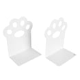 thumbnail image 1 of Sujetalibros Con Forma De Garra De Gato, Almohadillas Antideslizantes De Acero, Diseño En Forma De L, Usos Múltiples, Organizador De Escritorio Diseñado Para Guardar, 1 of 7
