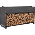 thumbnail image 1 of Waterproof Firewood Racks Cover 8 Feet Heavy Duty Outdoor Logs Holder Stand Cover, Black, 1 of 7