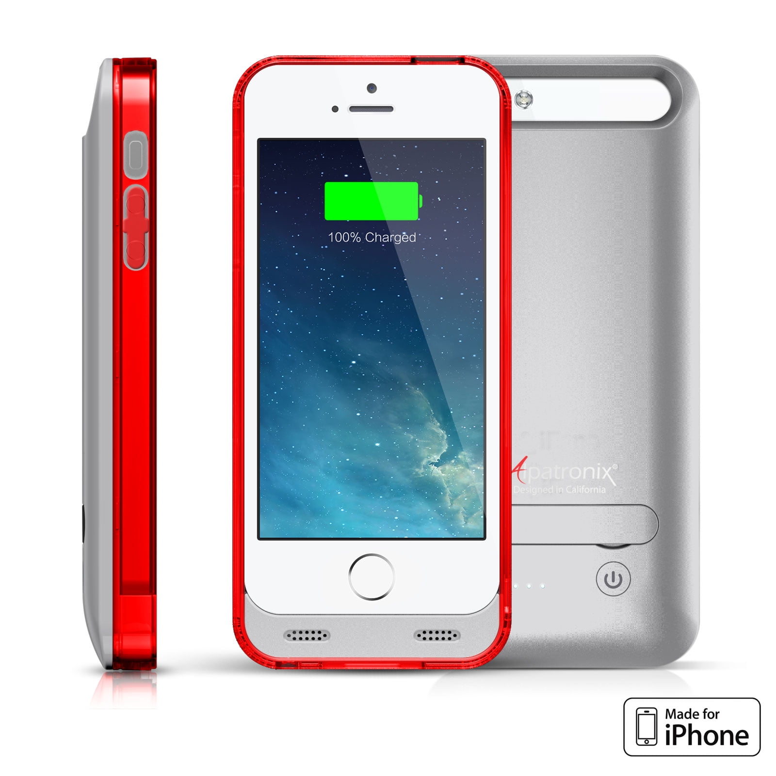 Alpatronix BX120 2400mAh iPhone 5 / 5S / SE Slim Battery Case Charger