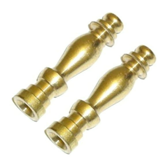 Westinghouse 2 In. Brass Lamp Finial (2-Pack) 70130