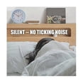 thumbnail image 3 of Alarm Clock 4.5inch Bedside Analog Alarm Clock For Bedroom Battery Operated Round Clock With Backli, 3 of 5