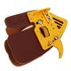 thumbnail image 5 of Protector de dedos para tiro con arco, Protector de dedos para tiro al aire libre, arco recurvo, diseño integrado, cuero marrón dorado M, 5 of 10