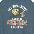 thumbnail image 3 of SpongeBob SquarePants - My Favorite Color Is Christmas Lights - Women's Racerback Tank Top, 3 of 6