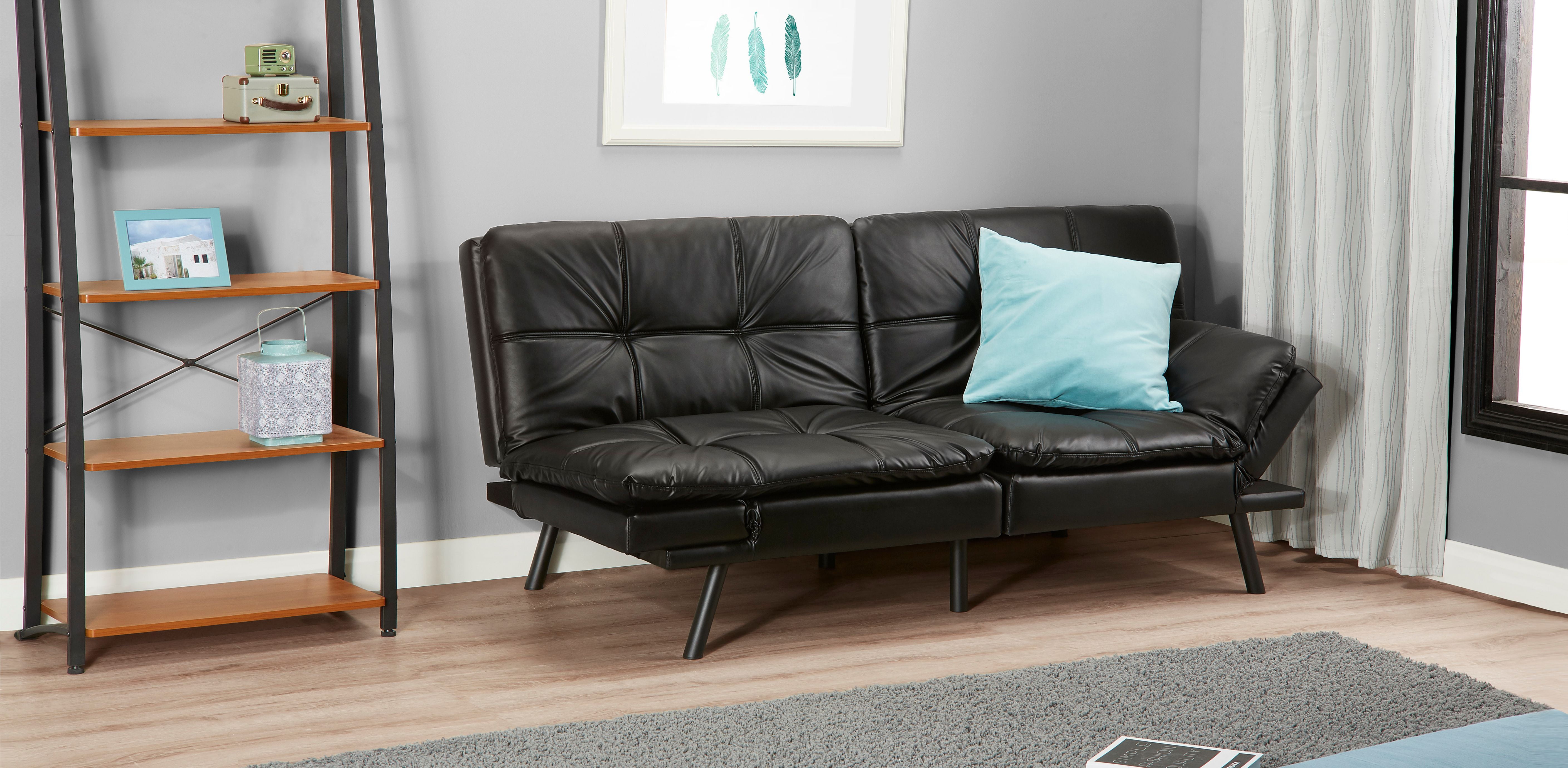 Mainstays Memory Foam Futon, Multiple Finishes - Walmart ...